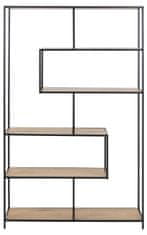 Homestar Polica SEAFORD 114x35x185 cm, hrast