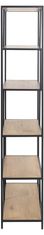 Homestar Polica SEAFORD 114x35x185 cm, hrast