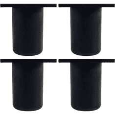 Nikcorp Metalne podesive noge za namještaj 6 cm, 4 kom, univerzalne, protuklizne, čelik, podesiva visina, za sofe, krevete, RTV ormariće, komode, kuhinjski i kupaonski namještaj, moderan stil