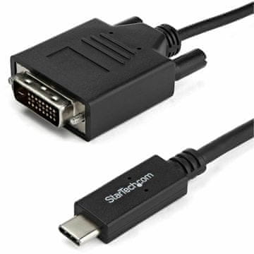 slomart StarTech.com CDP2DVIMM2MB USB-C to DVI Cable - 6 ft / 2m - 1080p - 1920x1200 - USB-C DVI Monitor Cable - USB C Cable - Computer Monitor Cable