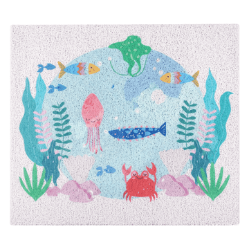 Nikcorp Protuklizna podloga za tuš 60x60 cm, bijela, antibakterijska, masaža stopala, brzo sušenje, protuklizna, sigurna, udobna, za kupaonicu, mokre zone, lako održavanje