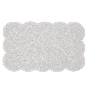 Nikcorp Protuklizna podloga za tuš 44x74 cm bijela, PVC, 3D struktura, brzo sušeća, higijenska, periva, za kupaonicu, kadu, sigurna za djecu i starije