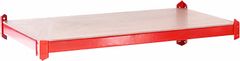 Nikcorp Dodatna polica G-Rack 90x45 cm crvena, čelična konstrukcija, MDF ploča, nosivost 265 kg, montaža bez vijaka, sistem na utiskivanje, kompatibilna sa G-Rack regalima, za garažu i radionicu