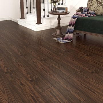 Nikcorp Samoljepljive vinilne podne ploče, efekt drva, 24 komada, 90x15 cm, smeđe, vodootporne, otporne na habanje, PVC, lako se postavljaju, za dnevni boravak, kuhinju, spavaću sobu, ušteda vremena i novca