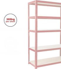 Nikcorp Dodatna polica G-Rack 90x45 cm crvena, čelična konstrukcija, MDF ploča, nosivost 265 kg, montaža bez vijaka, sistem na utiskivanje, kompatibilna sa G-Rack regalima, za garažu i radionicu