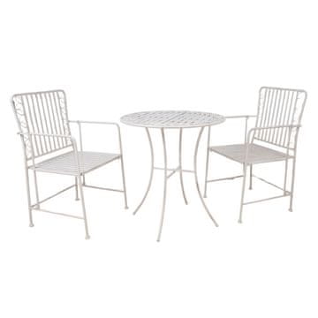 Homestar Set za balkon JASMINE stol i 2 stolice, antikno bijela