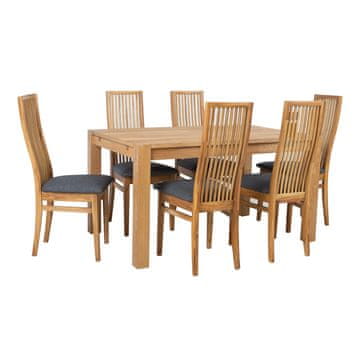 Homestar Blagovaonski set CHICAGO NEW 6 stolica 140x90x76 cm