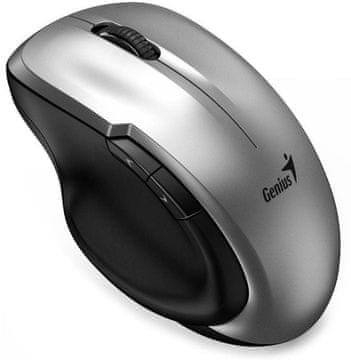 Genius Ergo 8200S (31030029404) srebrni ergonomski bežični miš