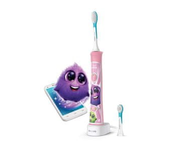 Philips Philips Sonicare For Kids Bluetooth sonična četkica za zube, roza