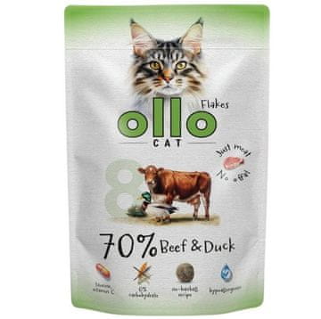 CAT OLLO Cat No. 8 Govedina i patka - mokra hrana za mačke, 85g