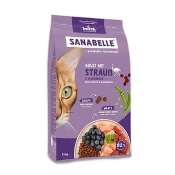 Bosch BOSCH Sanabelle Adult Ostrich & Blueberries - suha hrana za mačke - 2kg