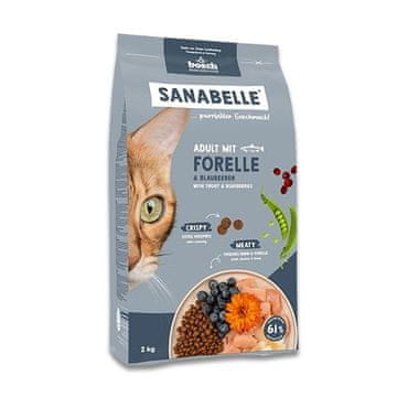 Bosch BOSCH Sanabelle Adult Trout & Blueberries - suha hrana za mačke - 2kg