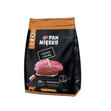 Pan Mięsko PAN MIĘSKO Veal with duck M - suha hrana za mačke - 400g
