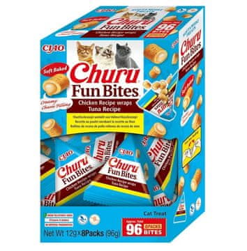 Inaba INABA Churu Fun Bites Piletina i tuna - Poslastica za mačke - 8x12g