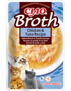 Inaba INABA Ciao Broth Chicken & Tuna - poslastice za mačke - 40g