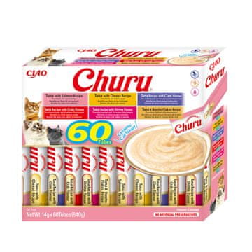 Inaba INABA Churu Raznolika kutija Tuna - Poslastica za mačke - 60 x 14g