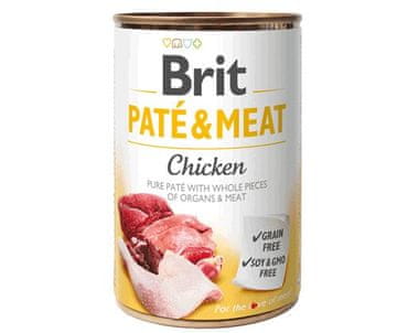 Brit BRIT Paté & Meat s Piletinom - Vlažna hrana za pse - 400g