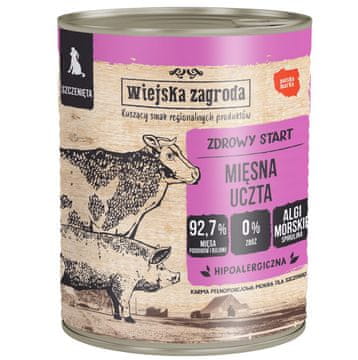 Wiejska Zagroda WIEJSKA ZAGRODA Puppy Meat feast - mokra hrana za pse - 800g