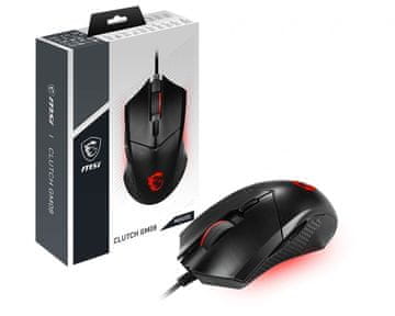 MSI MSI Clutch GM08 optički gaming miš, crni