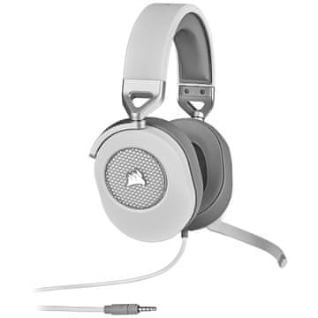 Corsair Corsair HS65 SURROUND Gaming slušalice, žičane, bijele
