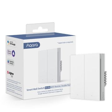 Switch Aqara dvostruki pametni prekidač WS-EUK04 (s neutralnim vodičem)