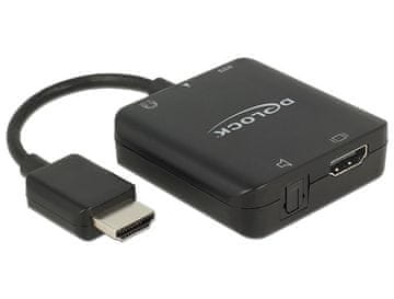 Delock DeLOCK 62784 Audio konverter (DAC), USB-C na 3.5mm AUX + S/PDIF, crni