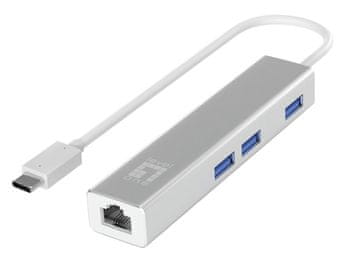Level One LevelOne Gigabit USB-C Mrežni Adapter s USB Hubom