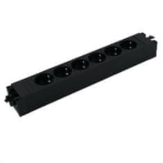 Bachmann Bachmann STEP BASE produžni kabel, GST18, 6 utičnica, crni