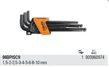 Beta BAA Set imbus ključeva 9 komada, 1.5-10mm