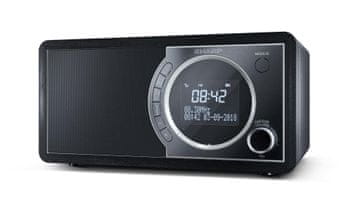 Sharp Sharp DR-450 osobni digitalni radio budilica, crna/nehrđajući čelik