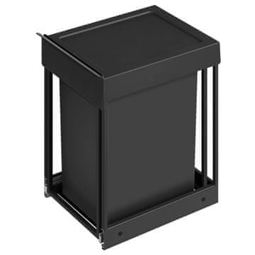 Songmics Kanta za smeće za kuhinju 34.7x25.7x43.4 cm Crna