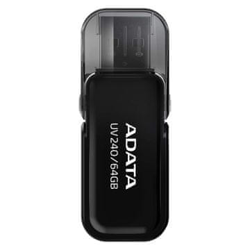 AData ADATA UV240 USB 2.0 memorija, 64 GB, crna