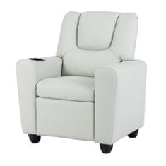 Costway Dječji sofa s podesivim naslonom za leđa siva