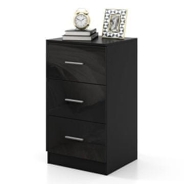Costway Uredski ormar s 3 ladice – Ukupne dimenzije: 37 x 34 x 66 cm (d x š x v)