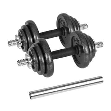 Rebel REBEL ACTIVE Podesive utege u koferu 20 kg s šipkom, crna