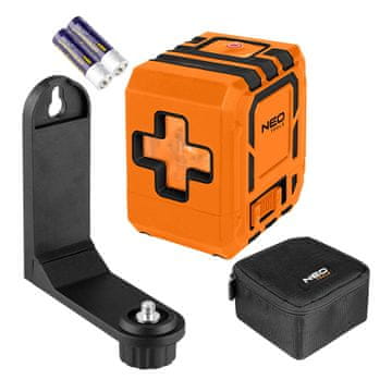 Cross NEO TOOLS Laserska libela s križnim linijama 30 m, zelena, uklj. kovčeg i magnetski nosač