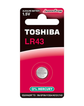 Bateria Toshiba LR43 alkalna baterija, 1 kom.