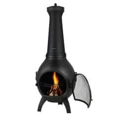 VEVOR Kamin Sferični 43x42x112 cm Crni