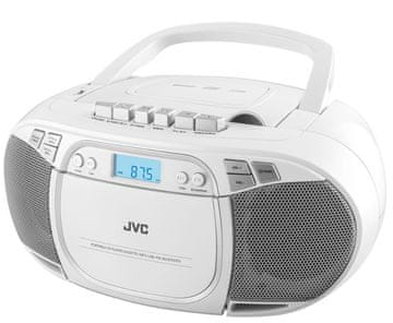 slomart JVC RC-E451W prijenosni CD player, kazetofon, MP3, bijeli