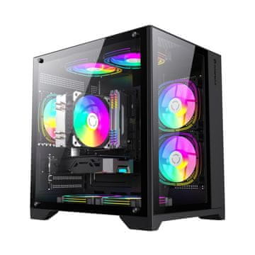 Infinity GameMax Infinity Mini BK Micro Tower Kućište, Crno, Kaljeno Staklo