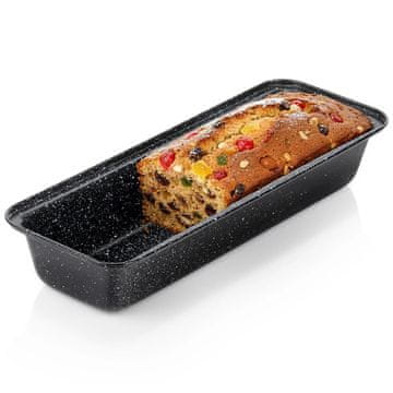 Northix Posuda za kruh, ugljični čelik s granitnim premazom, 37,5 x 13,5 x 6,5 cm