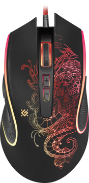 Defender Venom GM-640L 3200DPI (52640) RGB crni gaming miš