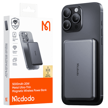 Mcdodo Mcdodo Mc-4641 Ultra Tanka Magnetska Power Banka Od 5000Mah 1C, Bežična (Zlatna)
