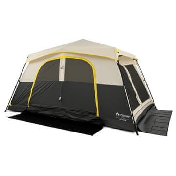 Costway Instant šator za kampiranje kabine za 10 osoba 13x9 ft bež