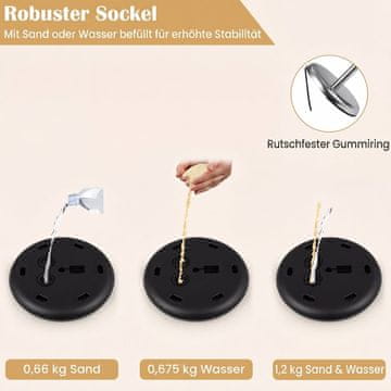 Costway Set od 2 stalka za informacije A4, podesive visine 81–131 cm, rotirajući, srebrni