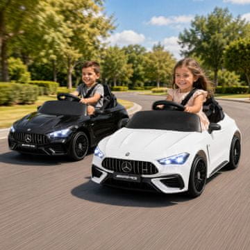 Costway Električni automobil Mercedes-AMG 12V 2.4G daljinsko upravljanje bijeli