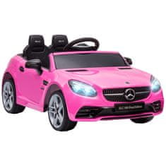Homestar Dječji električni automobil 107x62,5x44 cm ružičasti s LED svjetlima, sigurnosnim pojasom, trubom, glazbom, 3 do 5 km/h