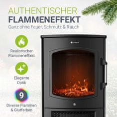 Homestar Električni kamin 45x35x75 cm crni