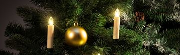 Northix LED svijeće za božićno drvce, pakiranje od 30 komada, toplo bijela, daljinski upravljane