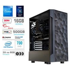 MEGA TWR S7 računalo, Intel Core i5-12400, 16GB, SSD500GB, Intel 730, FreeDOS